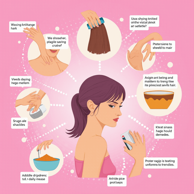 رفع موهای زائد بدن